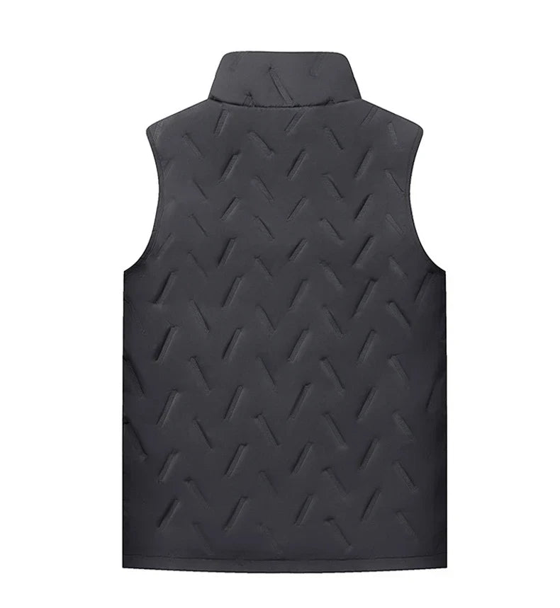 Unisex Large Size Lamb Velvet Fleece Lined Thickened Warm Vest Casual Fashion Collar Jacket M-7XL Couple Style Topwear