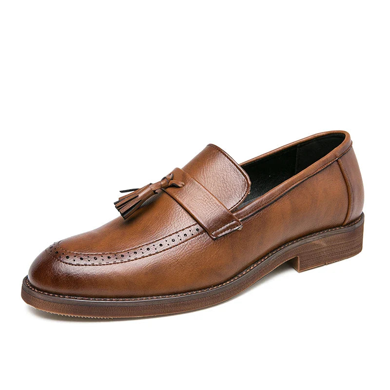 Spring Autumn New Men's Genuine Leather Casual Shoes Outdoor Work Shoes Office Dress Shoes Men's Wedding Shoes Free Delivery