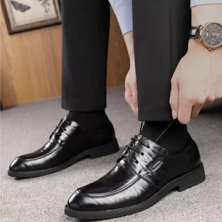 2026 Men's Height Increasing Dress Shoes Business Casual Elevator Oxfords Wedding Office Formal Spring Autumn Fashion