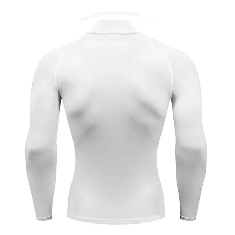 Running T-shirts Men Compression Long Sleeve Sports Polo Shirts Trainning & Exercise Gym Fitness Quick Drying Sportswear