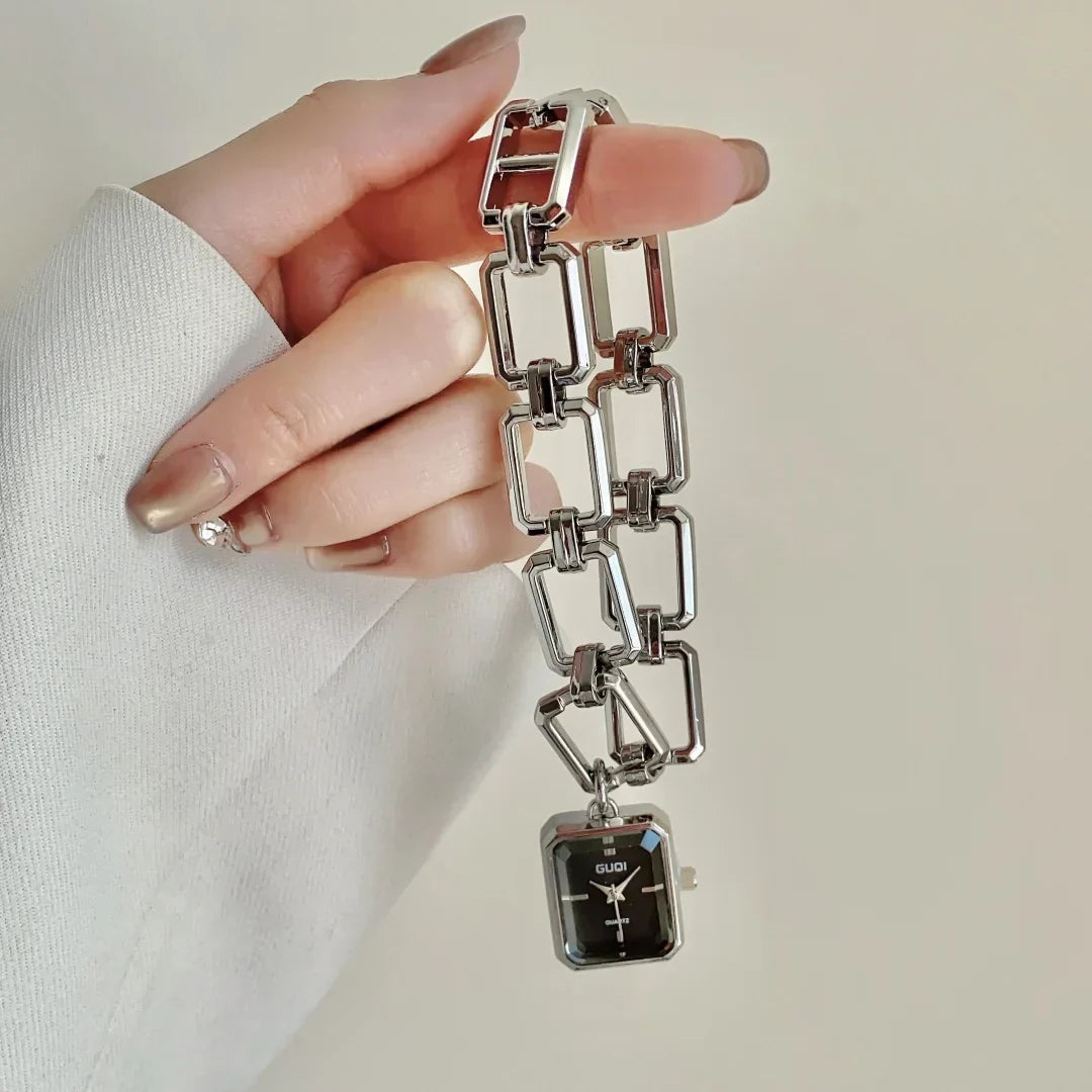 Women Quartz Watch Bracelet Square Dial Quartz Analog Women's Watches Ladies Wristwatch Elegant Female Clock Montre
