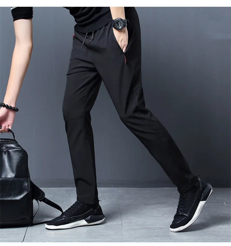 Men's Running Pants Quick-Dry Thin Casual Trousers Sport Pants