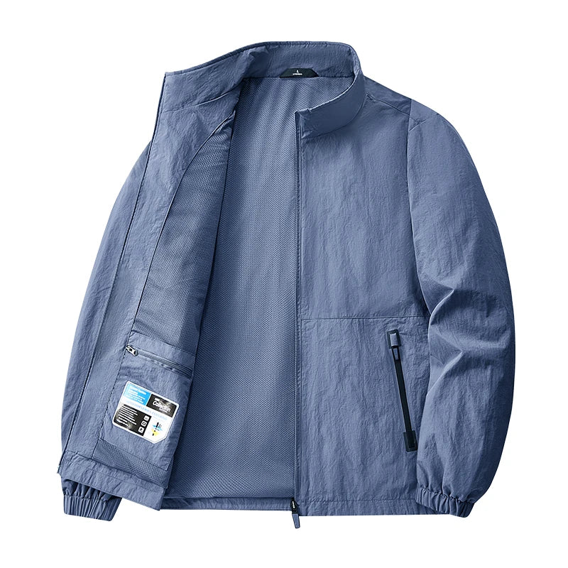 8XL Men Outdoor Jacket Autumn Winter Jacket Hiking Camping Windbreaker Plus Size Spring Oversized Outwear Hooded Coat