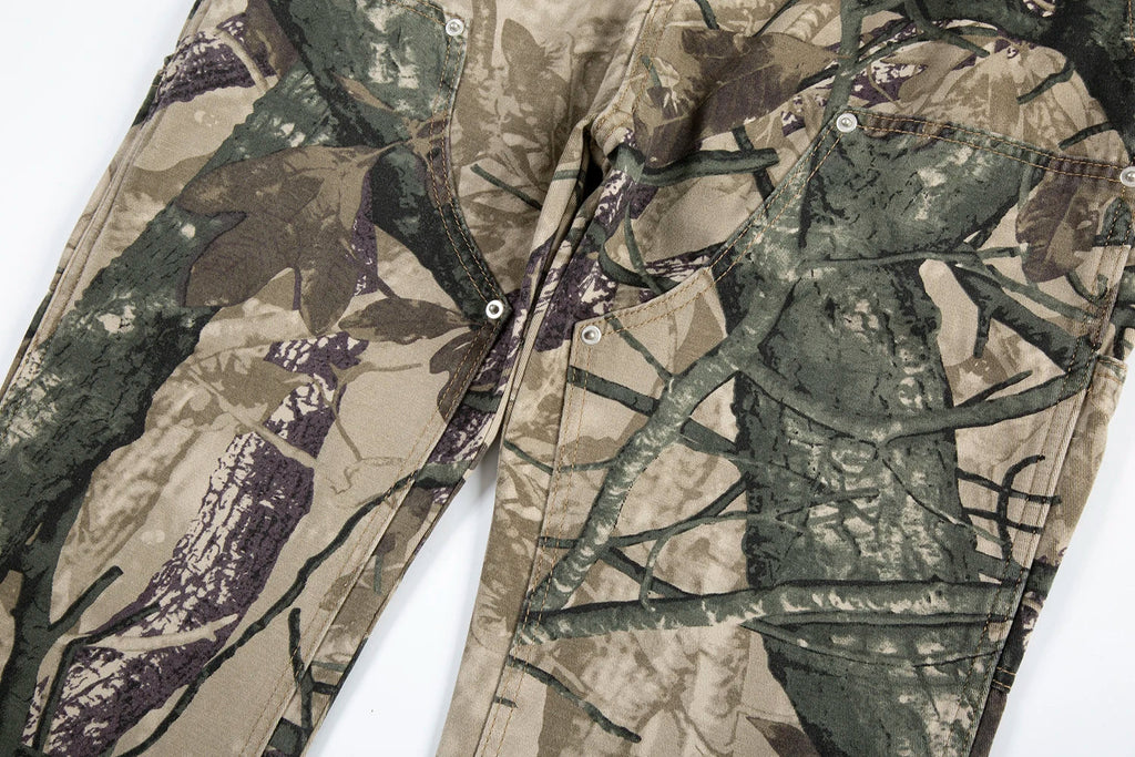High Street Leaf Camouflage Logging Pants for Men