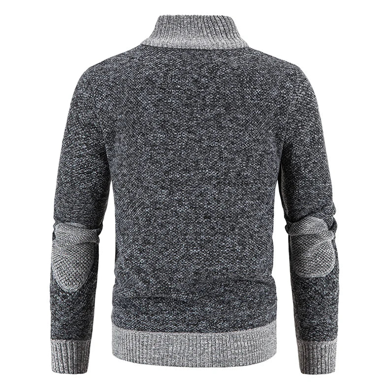Autumn Spring Sweater Men's Cardigan Zip Up Turtleneck Jacket Y2K Sweatshirt Winter Hombre Cold Coat Knitted Jumper Sweatercoat