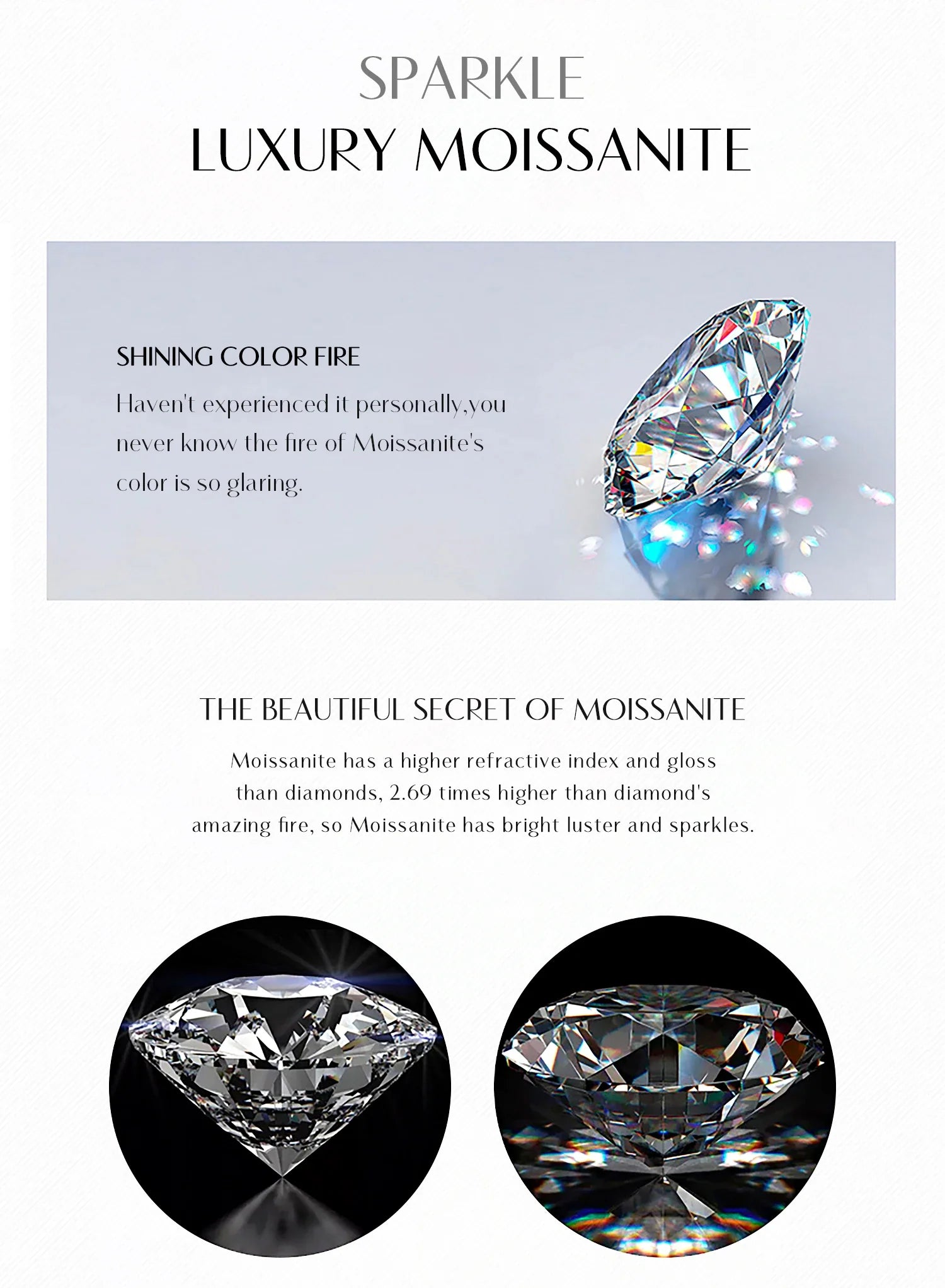 MODIAN Square & Round Halo Moissanite 925 Sterling Silver Pendant Necklace D Color VVS1 Lab Diamond Necklace For Women Jewelry