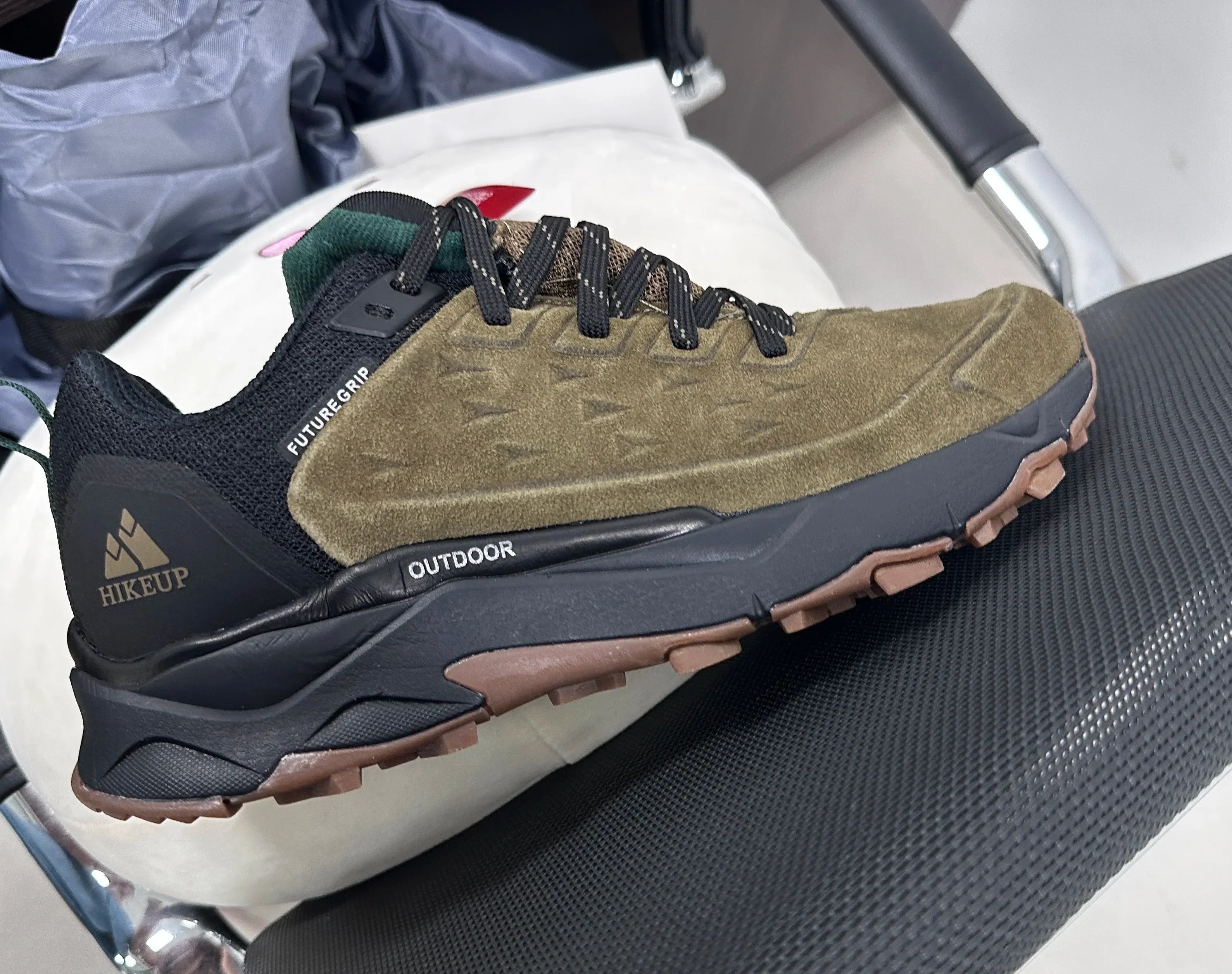 Hiking Shoes for Men Outdoor Sports Camping Hunting Walking Shoe Suede Genuine Leather Breathable Sneaker Non-slip