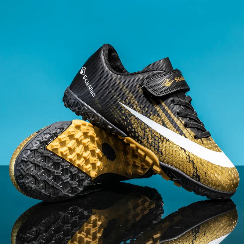 New Kids Professional Football Boots Training Shoes Soccer Shoes Turf Match Grass Ultralight Cleats Boys Non-Slip Drop Shipping