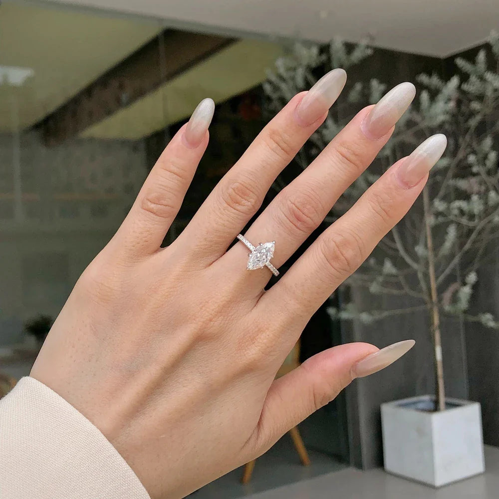 18K Gold Plated 925 Sterling Silver Crushed Ice Cut Lab Sapphire Gemstone Wedding Party Fine Jewelry Rings Wholesale