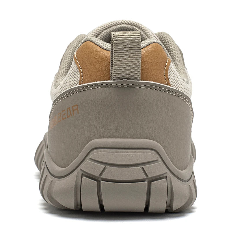 Wide Toe Shoes Mens Womens Artificial Leather Running Sneakers Lace Up Lightweight Breathable Walking Shoes