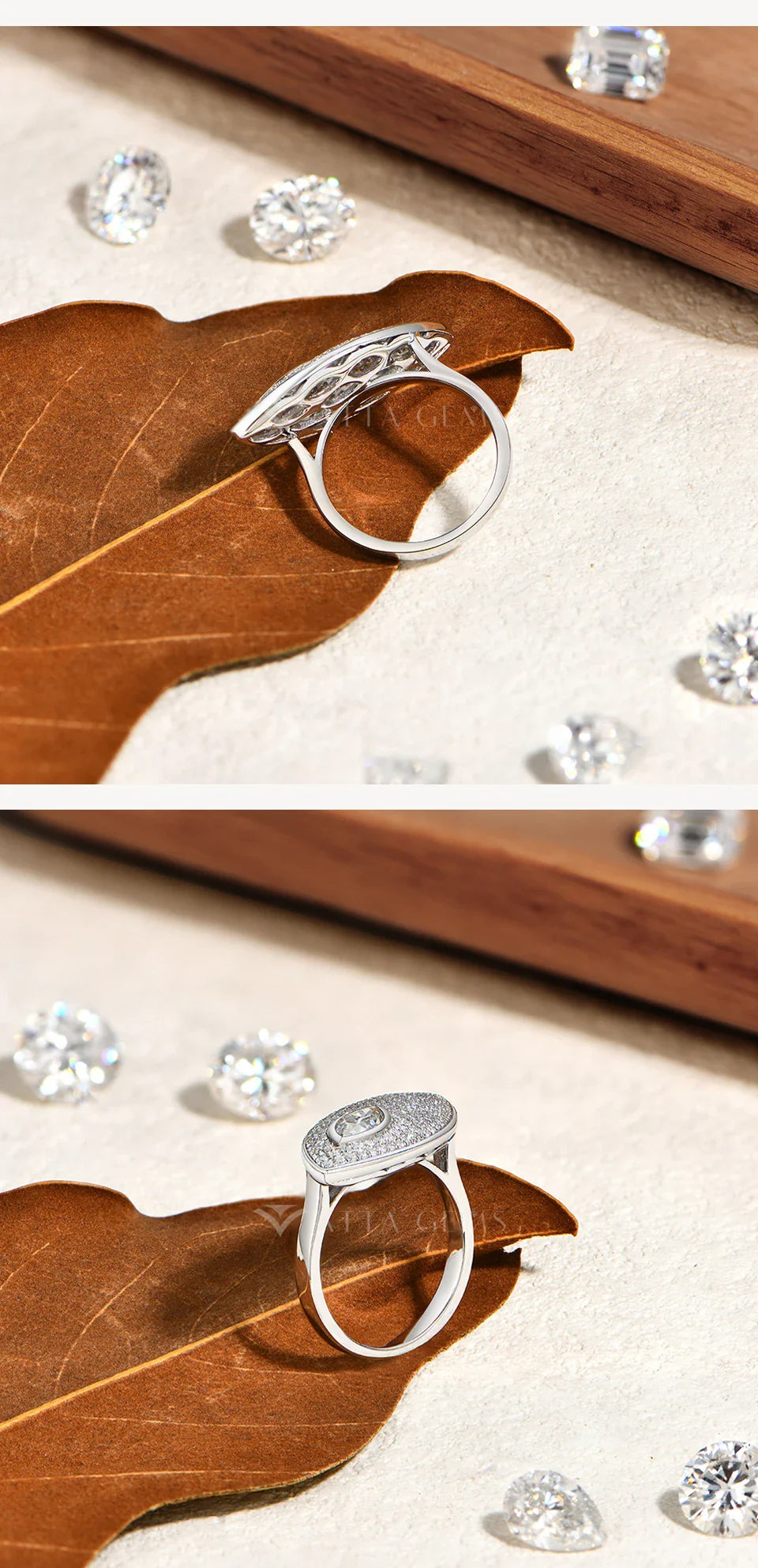 Horse's Eye Elegant Moissanite Ring for Women D VVS1 Marquise Cut 0.5CT 925 Silver Band Luxury Rings Wedding Party Gift