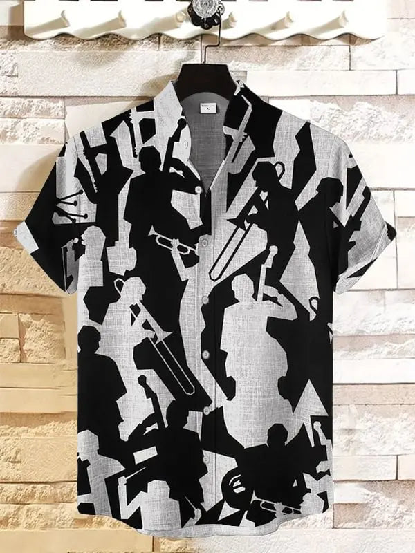 Men's Irregular Pattern Printed Casual Street Wear