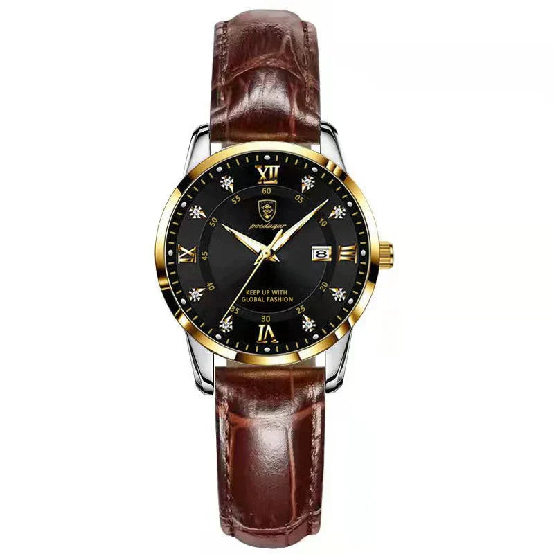 Luxury Woman Watch Waterproof Stainless Steel Luminous Date Ladies Watch Fashion Simple Casual Women’s Quartz Watches