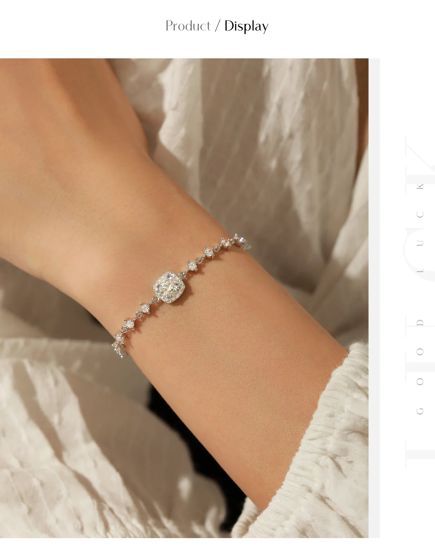 D Color Moissanite 925 Sterling Silver Luxury Geometric Charm Necklace Bracelet For Women Wedding Statement Jewelry Set