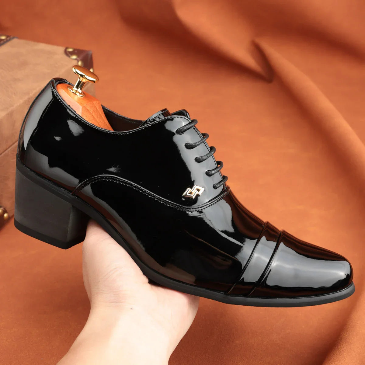 Trendy Men's Casual Black Brown Lace Up Oxford Cuban Shoes Gentleman Business Flats Dress Homecoming Footwear Zapatos Hombre