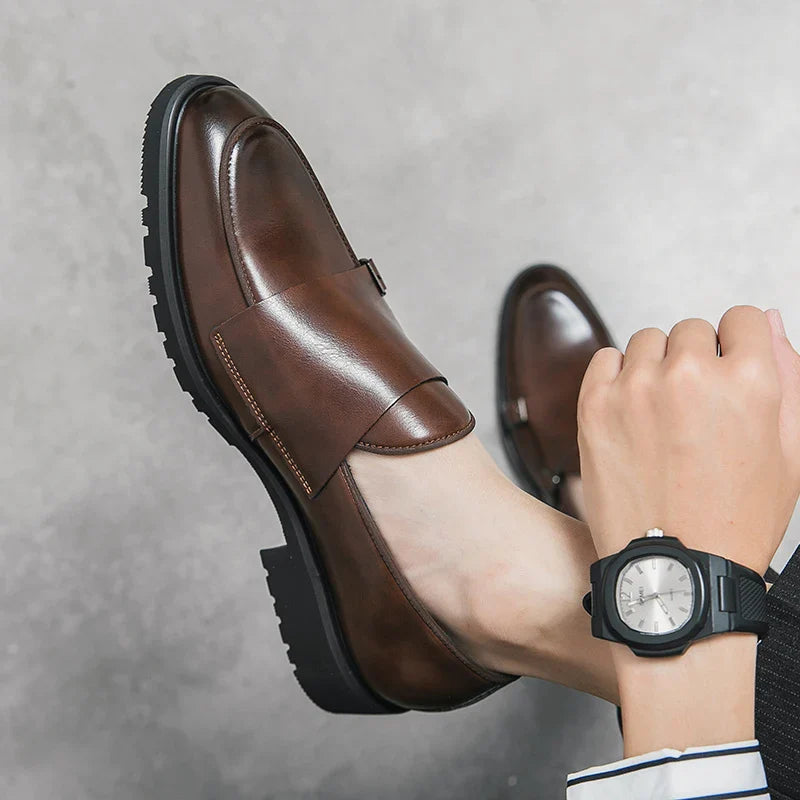 2026 Man Split Leather Shoes Rubber Sole Man Business Office Male Dress Lether Shoes Genuine Leather Wedding Party Shoes Plus 46