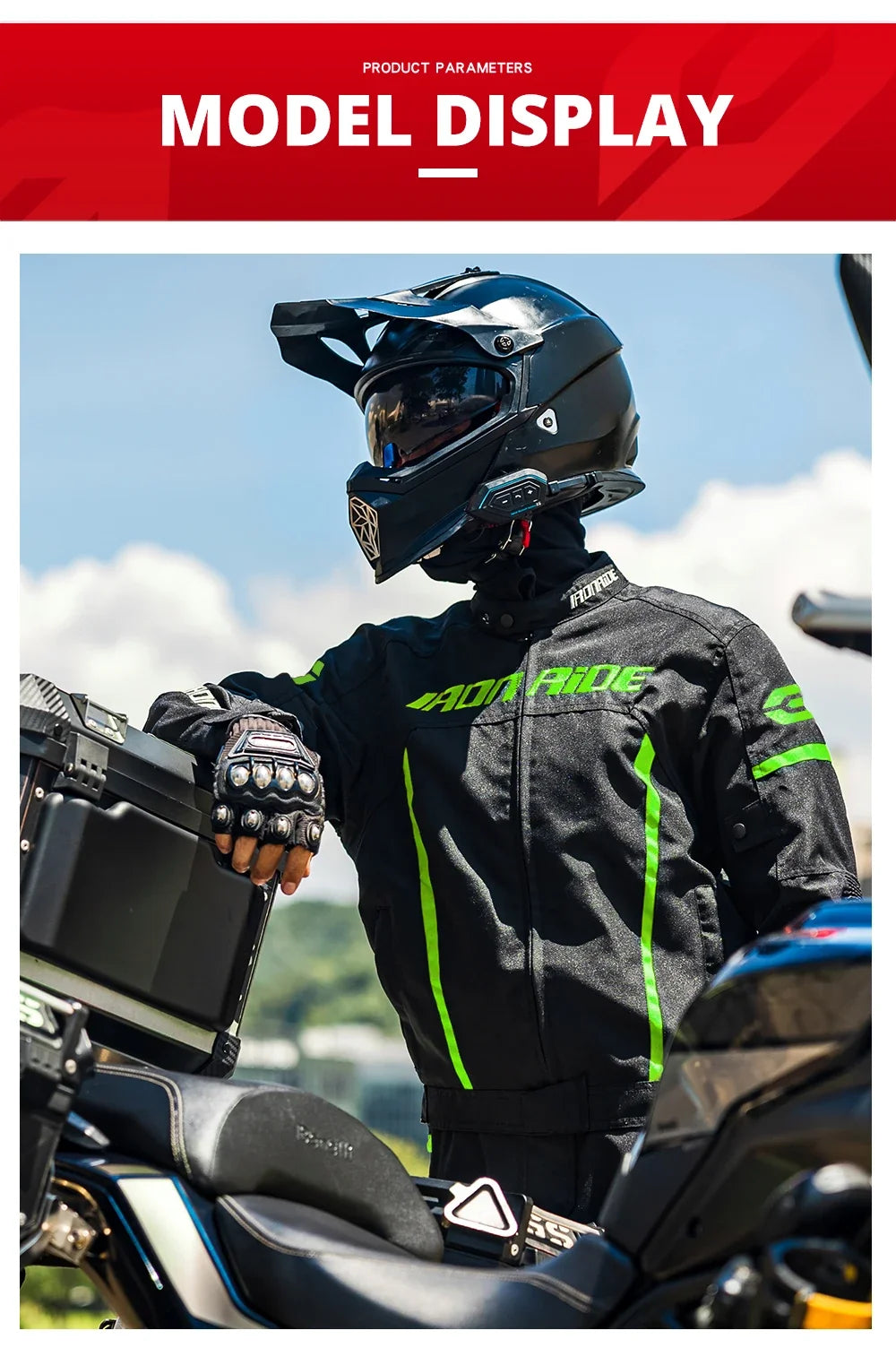 Motorcycle Jacket Waterproof Motorcross Jacket Pants Moto Jacket Windproof Riding Motorbike Clothes With Protective Gear M-3XL