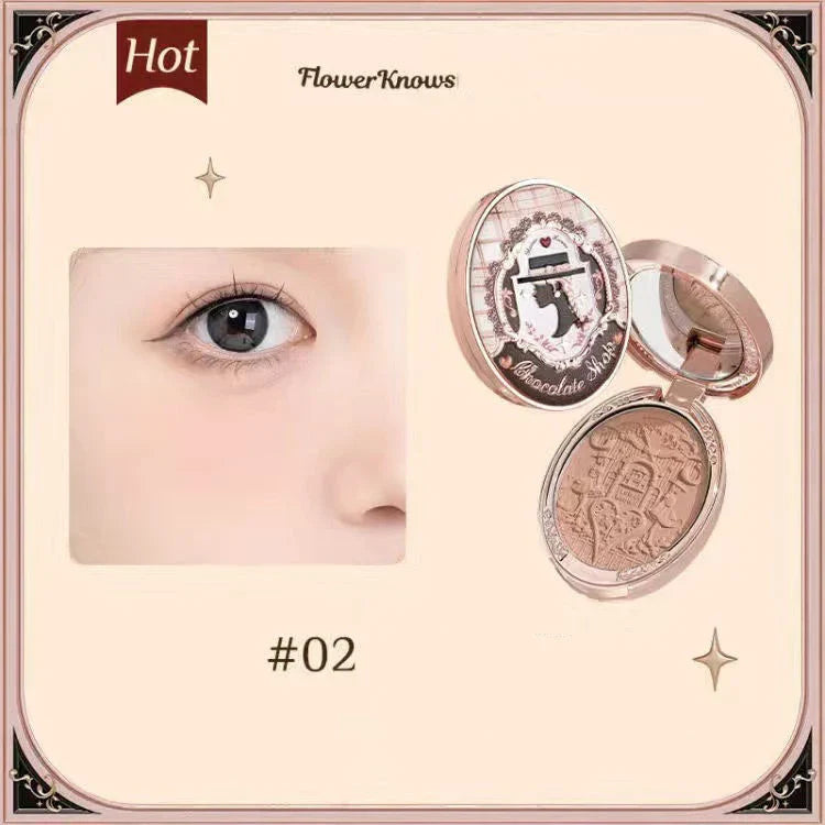 Makeup Set All In Flower Knows Little Angel Highlighter Powder Blush Strawberry Rococo Lip Gloss Perfume Kit