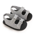 Baby's First Step Sandals 0-1 Year Old Boy Striped Soft Soled Sandals Breathable and Non Slip Frst Pair Of Walking Shoes