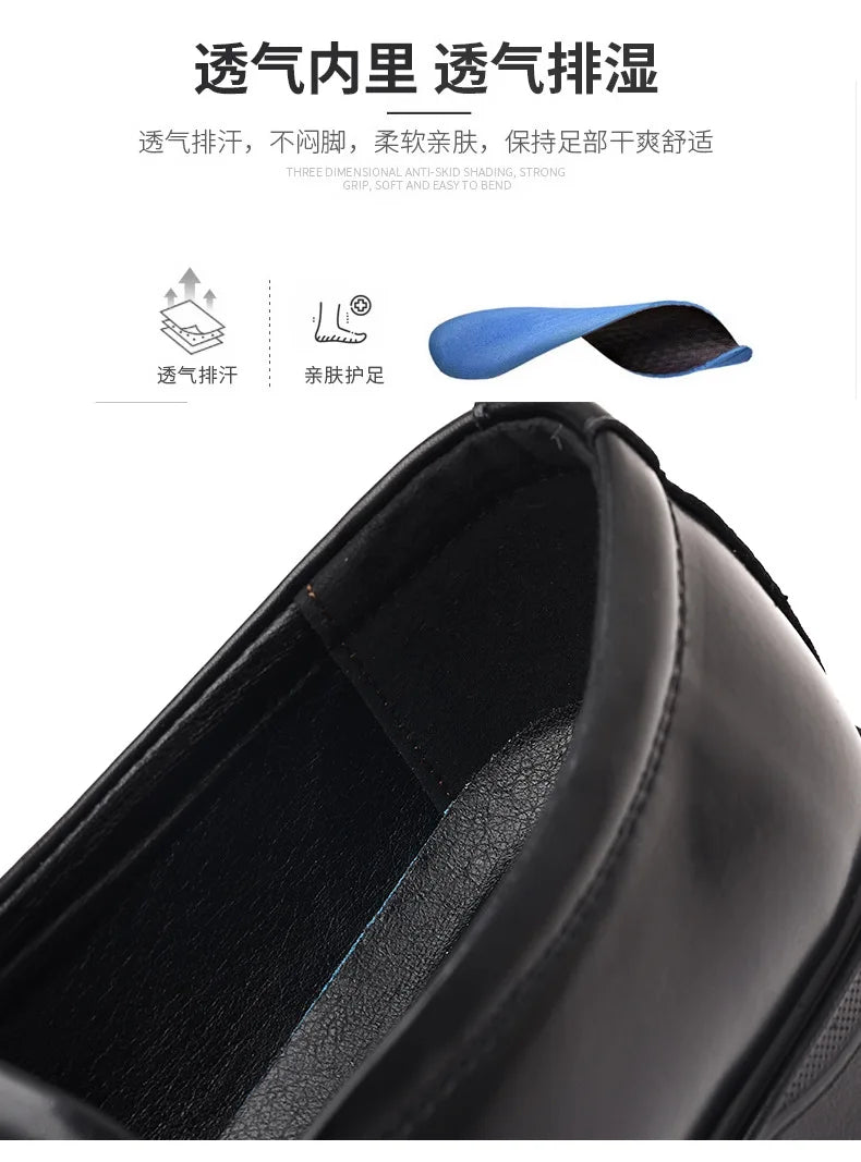 New Designer Soft Leather Shoes for Men Solid Color Fashion Business Casual Shoes Male Spring Autumn New Dress Shoe Man