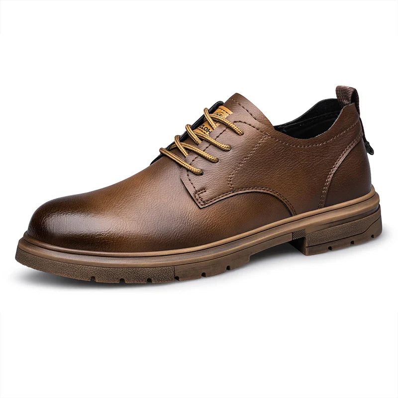 Handmade Men’s Leather Casual Shoes – Soft Sole Comfort Walkers (EU 40–48)