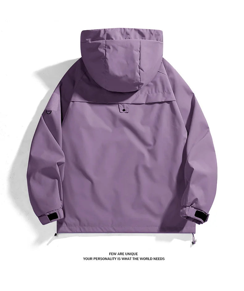 Unisex Waterproof Running Jacket Autumn Windproof Windbreaker Hiking Camping Trekking Outdoor Jackets Men Women Coats