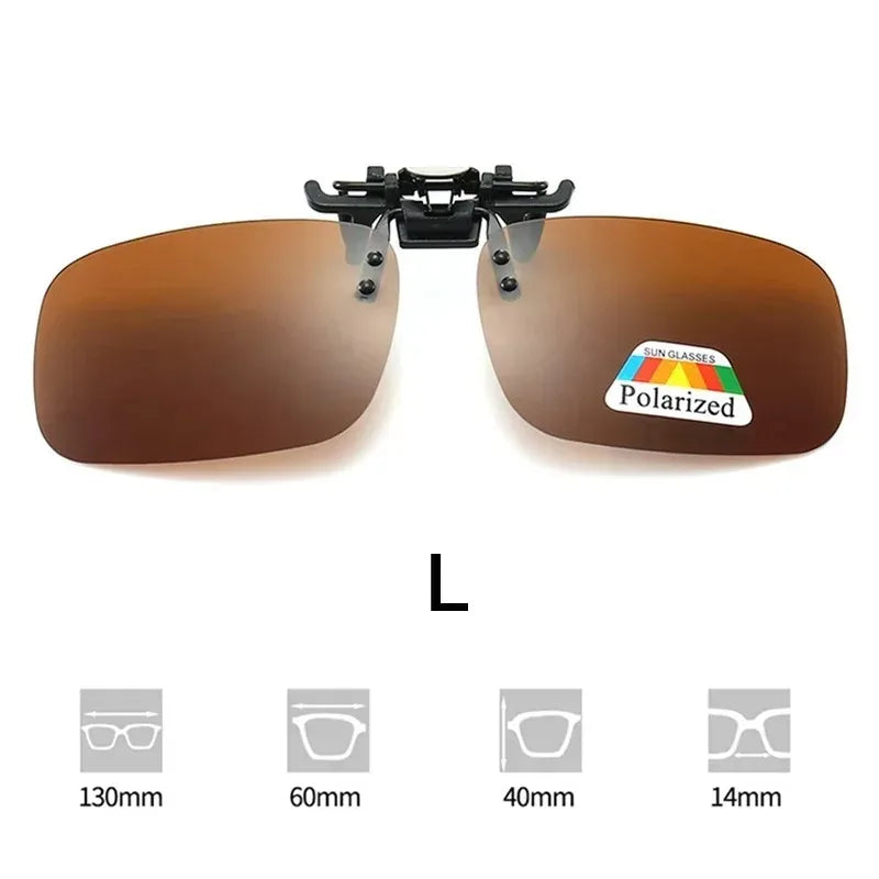 Sunglasses Myopia Glasses Clip Driver Fishing Night Vision Myopia Clipon Sun Shading Eyeglasses