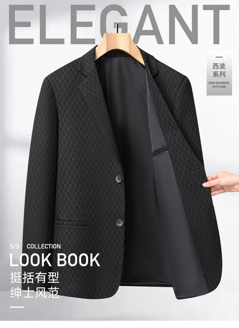 10 Colors Men's Casual Blazer 2026 Spring New Comfortable Single Breasted Suit Jacket for Men