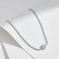 925 Sterling Silver Sparkling Halo Clear Cubic Zirconia Tennis Bracelets Luxury Wedding Engagement Fine Jewelry For Women