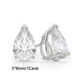 Waterdrop Moissanite Drop Earrings for Women Double Pear Cut Diamond Ear Stud 925 Sterling Silver Fine Jewelry with Certificate
