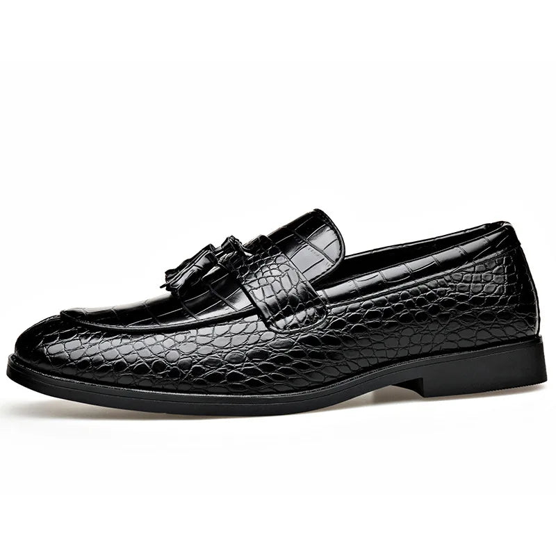2026 New Business Formal Leather Shoes for Man British Style Fashion Men's Dress Shoes Solid Color Big Size Designer Loafers An
