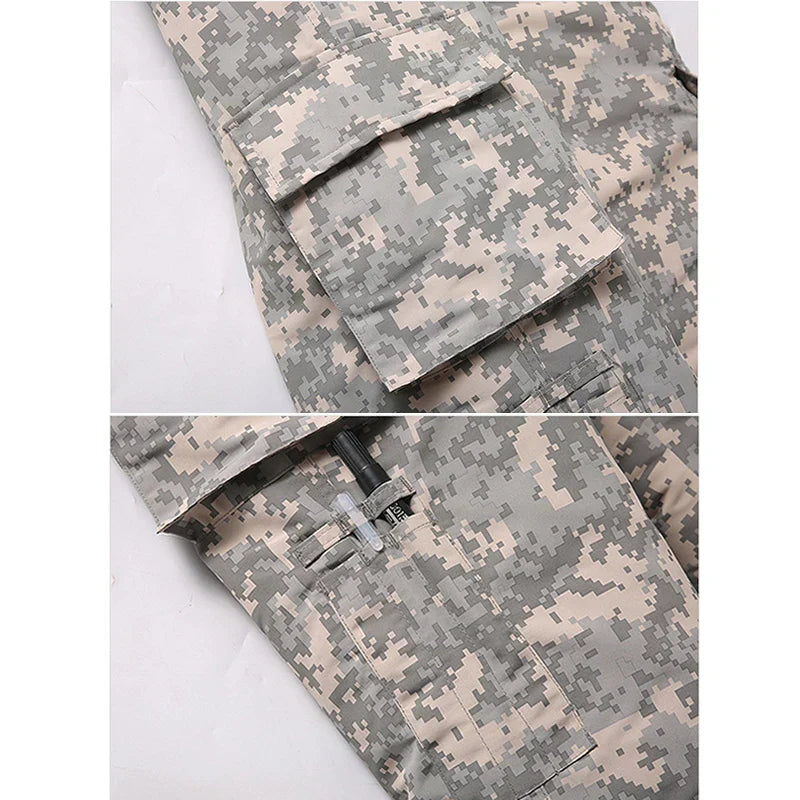 Men Winter Waterproof Thick Cotton Jumpsuit Clothing Outdoor Convenient Sports Camo Jacket Warm Cold Proof Hooded Work Clothes