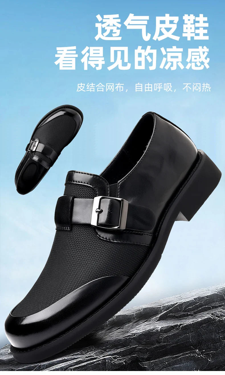 Leisure Walk Male Loafers Outdoor Anti-slip Men's Driving Shoes Handmade Business Footwear Elegantes Slip on Flats Oxford Shoes