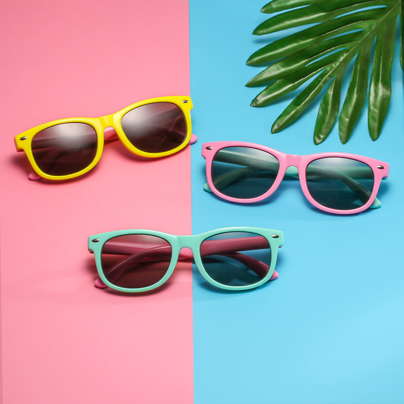 Kids Polarized Sunglasses TR90 Boys Girls Sun Glasses Silicone Safety Glasses Gift for Children Baby UV400 Eyewear