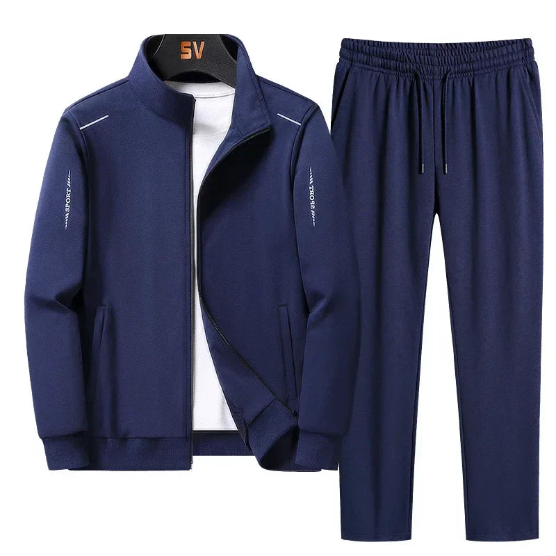 Men's Tracksuit Suit New Arrive Tracksuit Mens Casual Solid Solor Sweatpant Set Unisex Jogging Suit MEN Plus Size 6XL 7XL 8XL