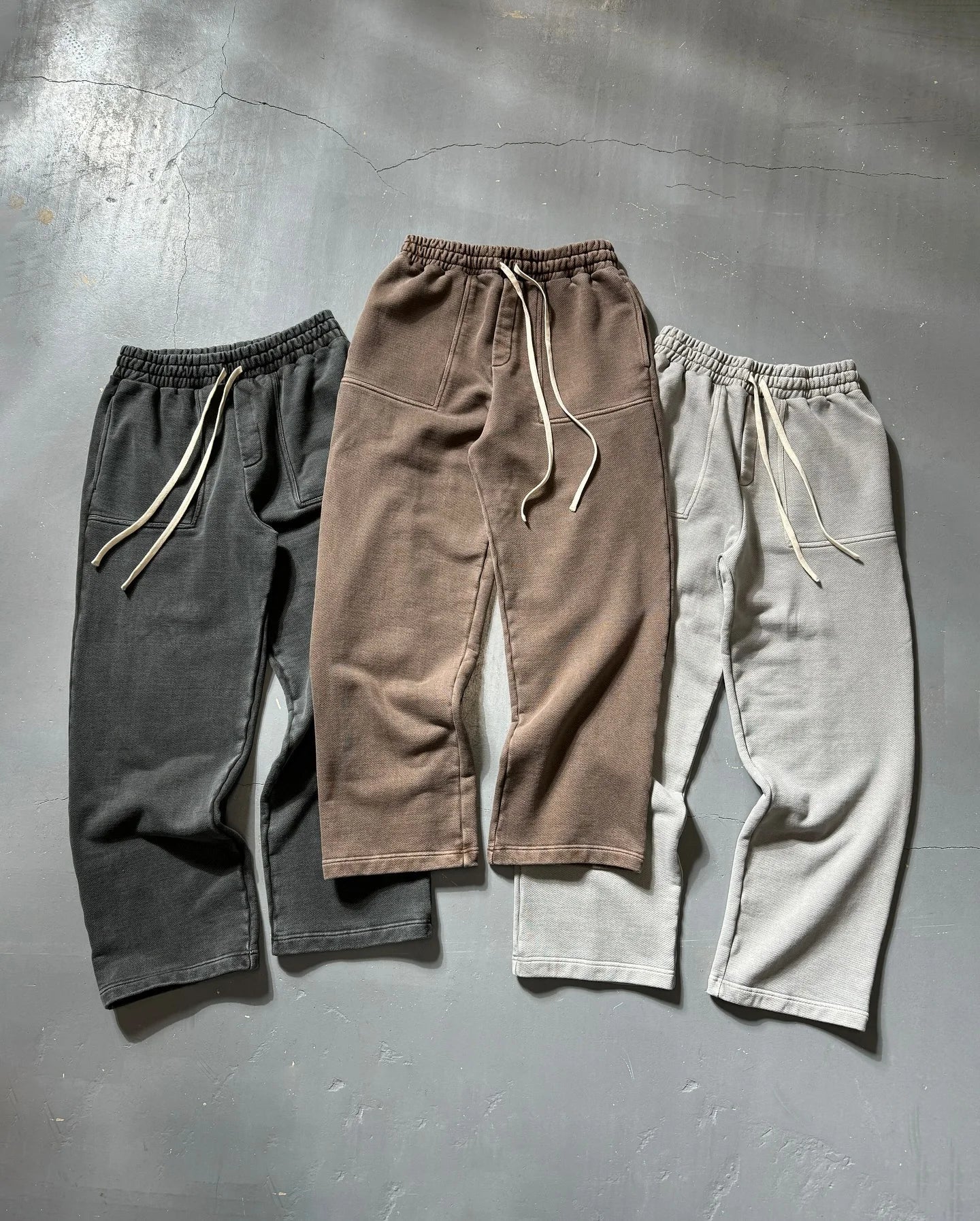 American street solid color casual wear cotton comfortable oversized sweatshirt men two-piece Harajuku jogging pants sportswear