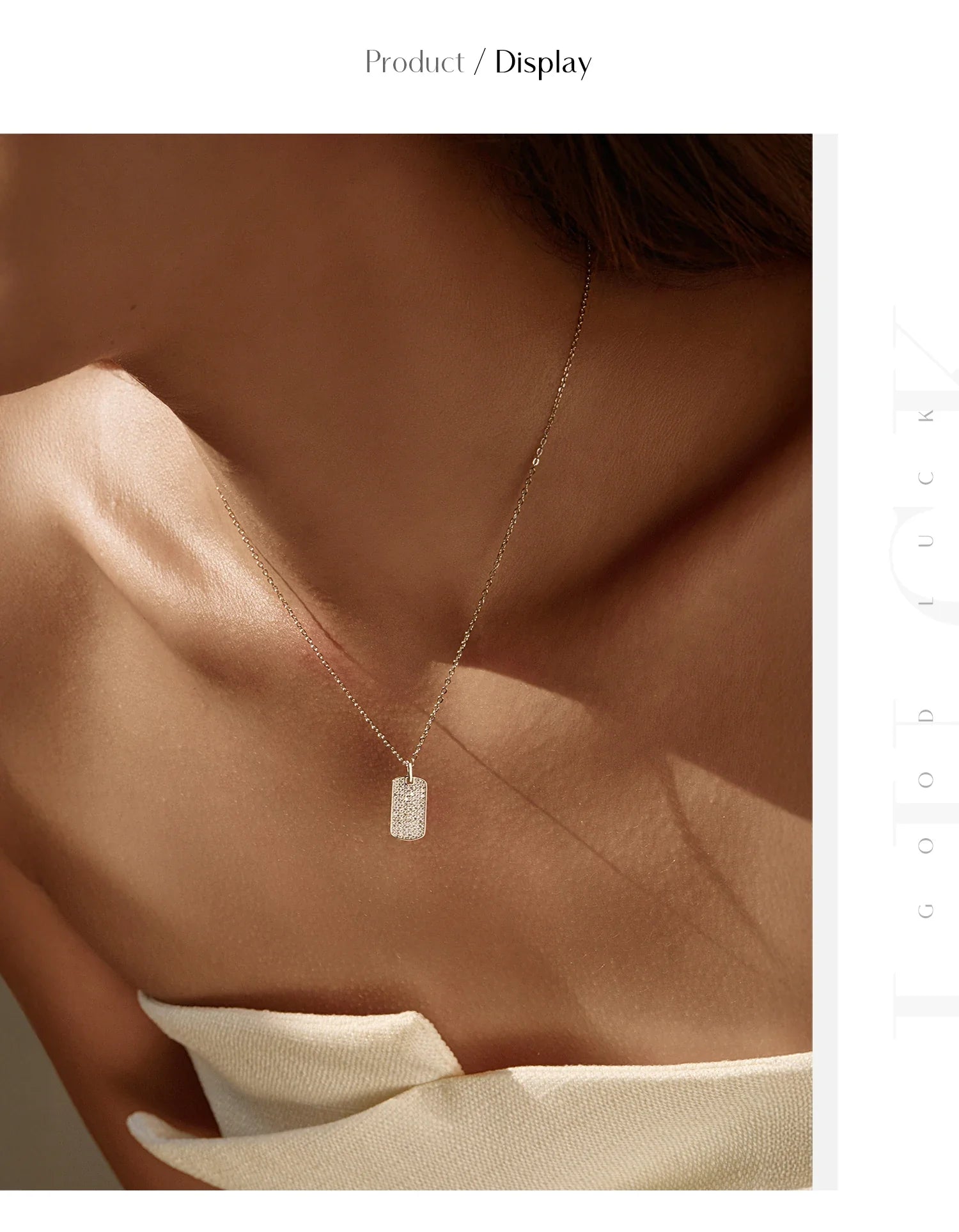 D Color Moissanite Rectangle Brand Necklace 925 Sterling Silver Trendy Stackable Pendant Necklaces For Women Fine Jewelry