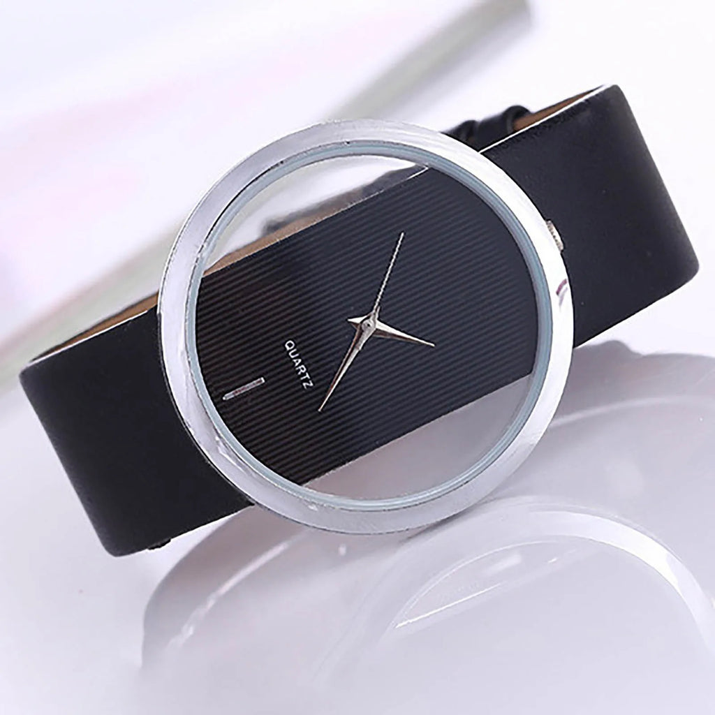 Women'S Simple Quartz Wristwatch Leather Strap Luminous Circular Dial Elegant Ladies Wristwatch Women'S Watch Gift