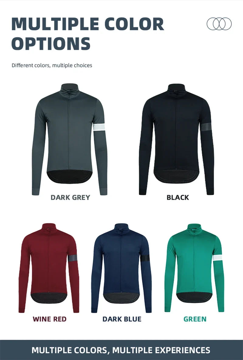Winter Cycling Jacket Outdoor Warm Fleece Coat Thermal Bike Jacket Mtb Bicycle Jersey Weatherproof Windbreaker 5 color