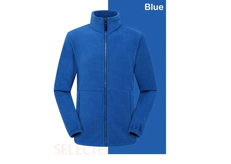 Men Polar Fleece Jackets Winter Windproof Thermal Soft Shell Jacket Outdoor Sports Hiking Camping Skiing Climbing Warm Coat