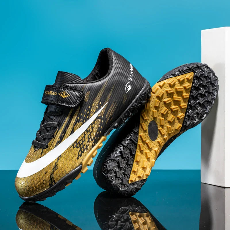 New Kids Professional Football Boots Training Shoes Soccer Shoes Turf Match Grass Ultralight Cleats Boys Non-Slip Drop Shipping