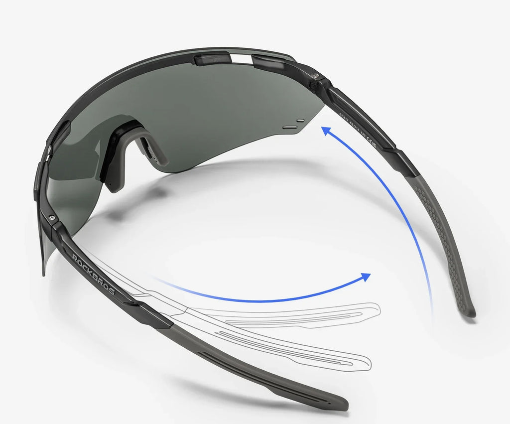 Cycling Glasses Photochromic UV400 Protection Sports Sunglasses Windproof Lightweight Carbon Fiber Outdoor Bike Glasses