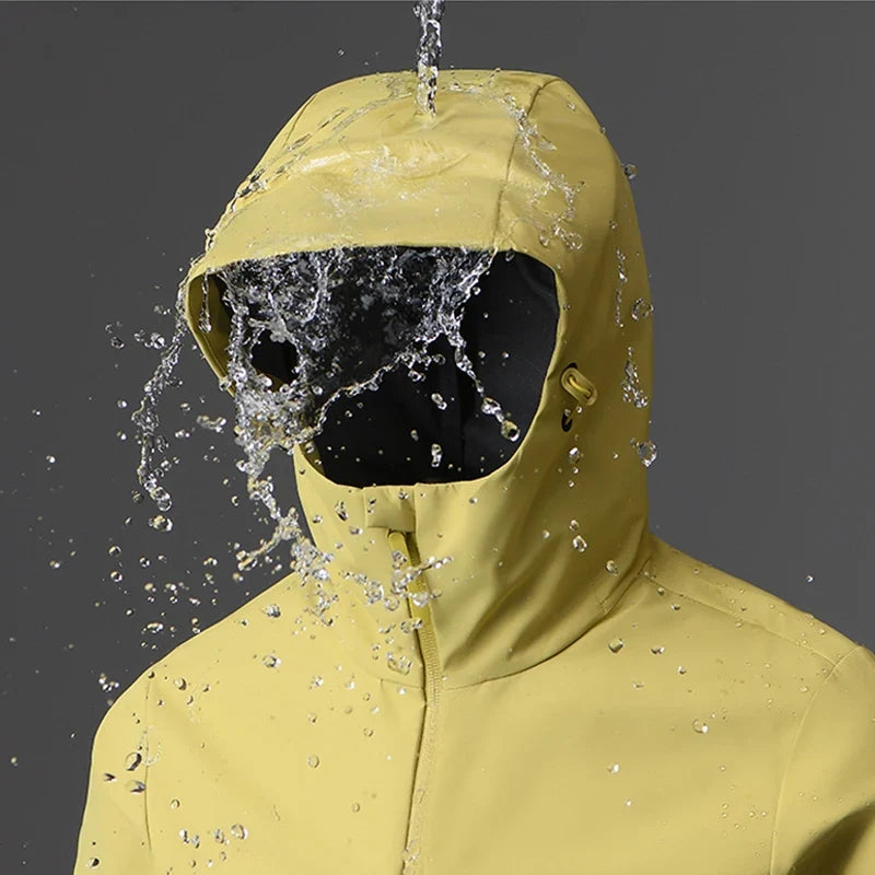 Men's Women's Waterproof Windbreaker Hiking Trekking Jackets Unisex Outdoor Sporty Rain Coat Windproof Climbing Clothes