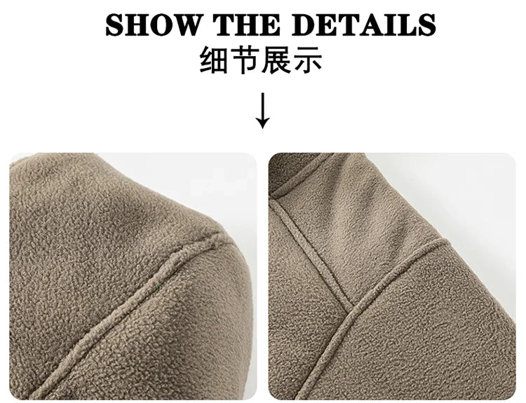 2024 Autumn/Winter New Men's Fleece Jacket With Thickened And Plush Youth Hoodie Jacket Casual Fashion Jacket Cotton Jacket