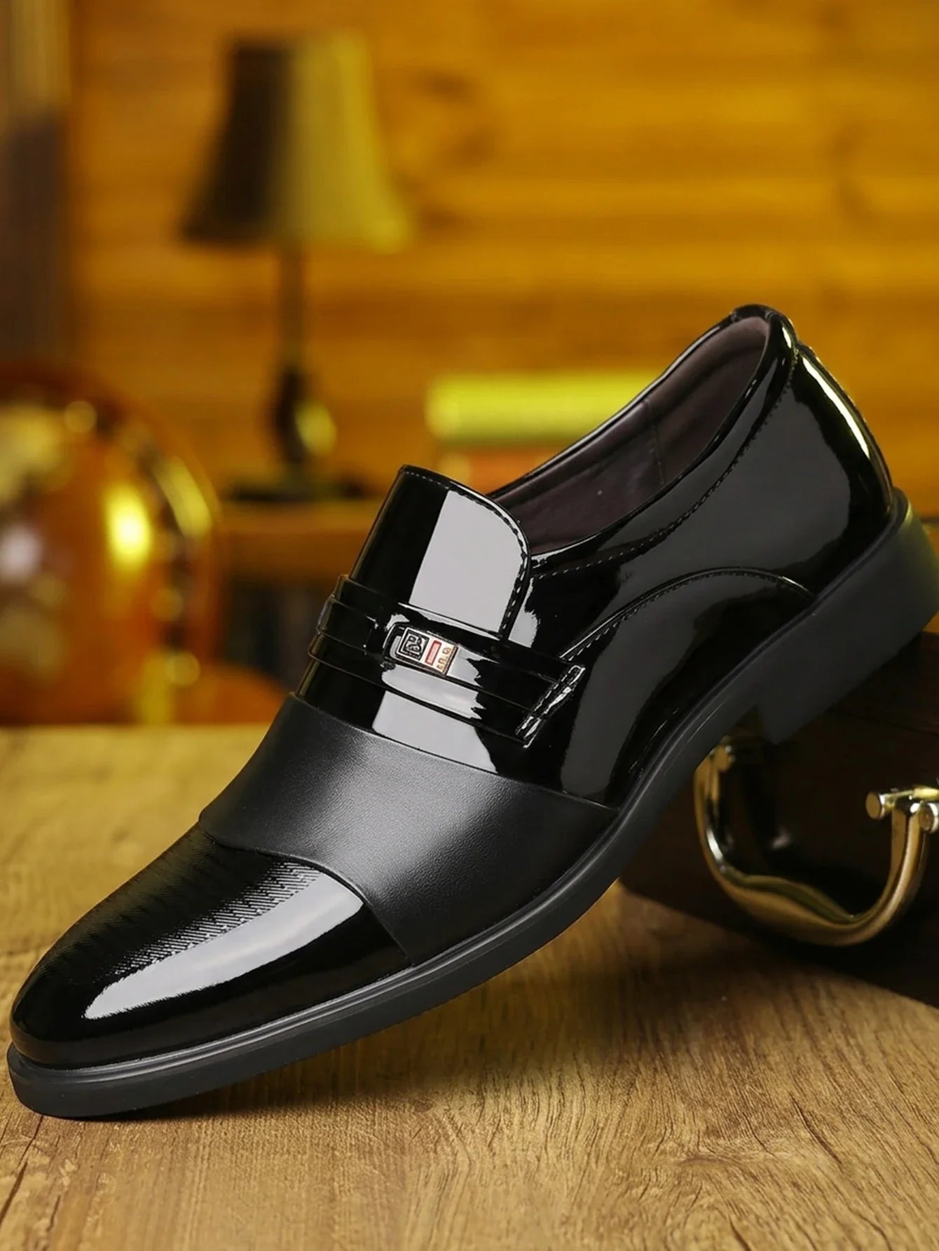 New men's formal leather Shoes Casual business non slip footwear Fashion minimalist work shoes Comfortable male