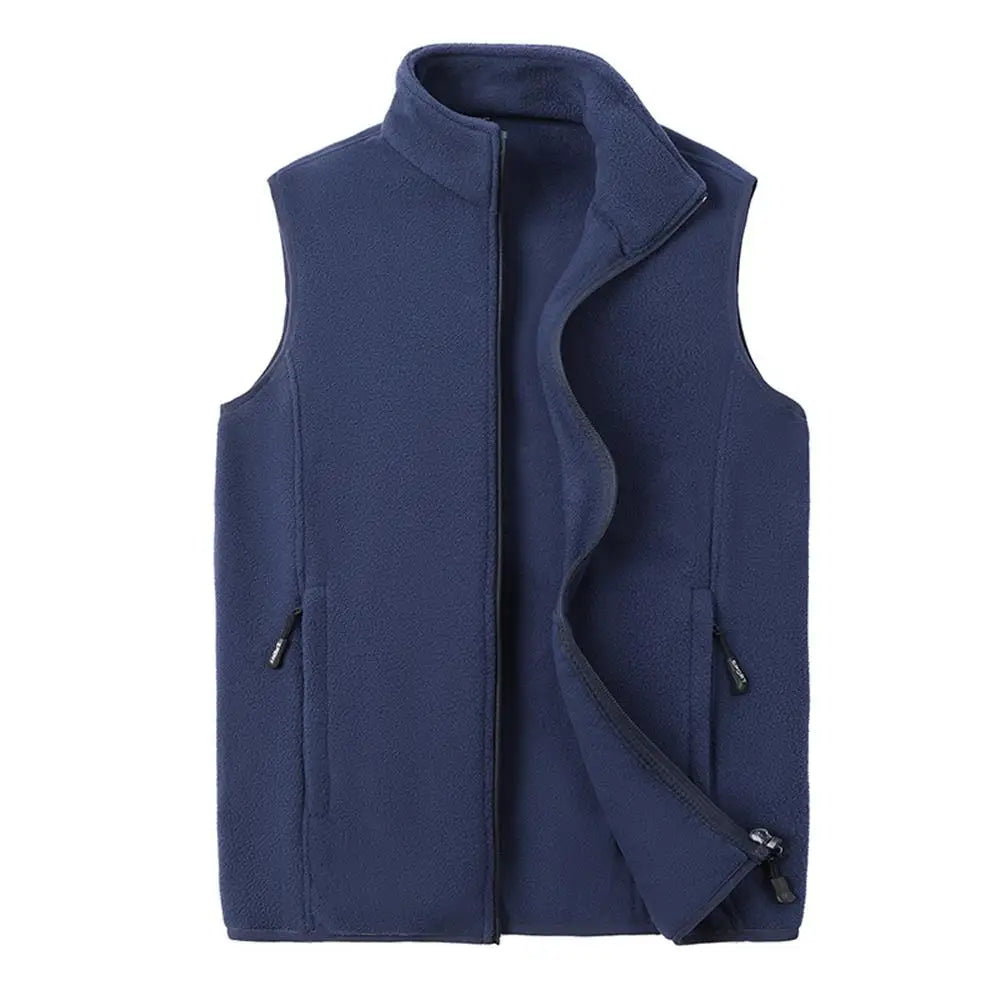 Autumn Fashion Plus Size Male Warm Waistcoat Fleece Vest Men's Lamb Cashmere Warm Sleeveless Coat Men Brand Clothing Winter Vest