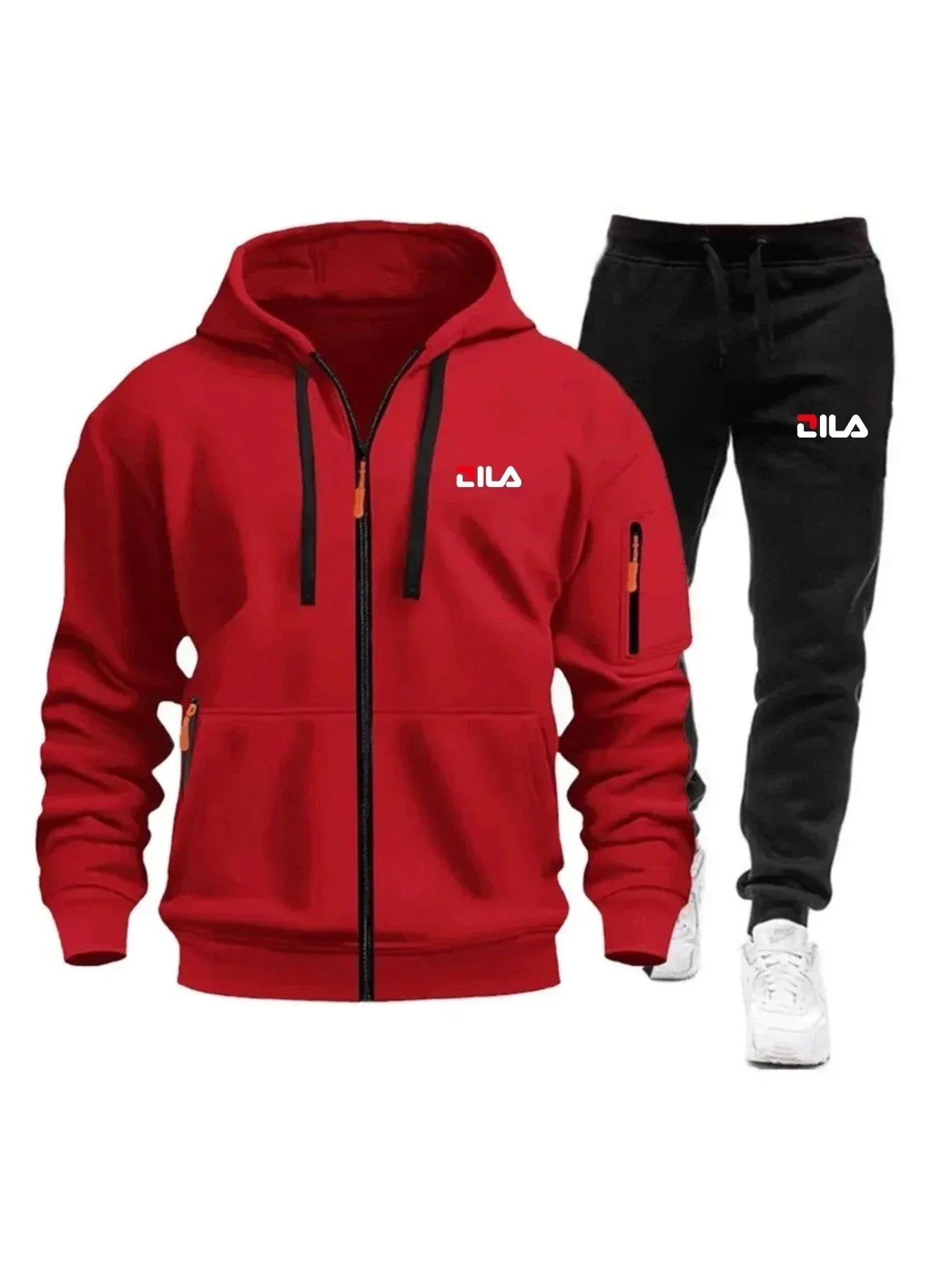 Men's Tracksuit Hoodies Pants Plus Size Autumn Winter Daily Casual Sporty Jogging Suit Fashion Sweatshirt Outfit Male Sports Set