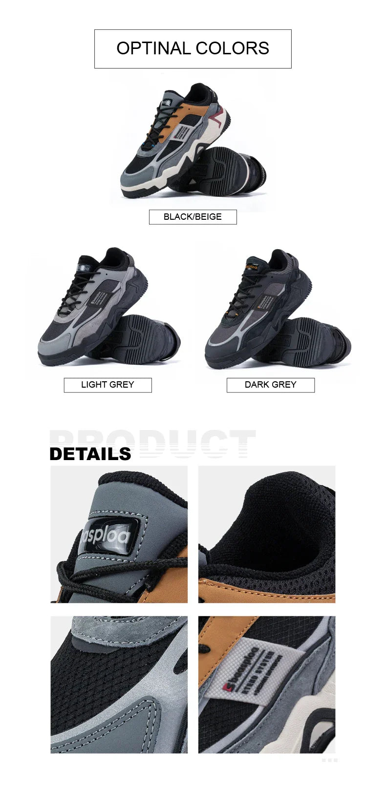 New Men's Shoes Outdoors Walking Sneakers Waterproof Shoes Comfort Tenis for Men Non-Slip