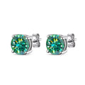 Moissanite Earring S925 Sterling Sliver Plated with 18k White Gold Earring for Women Man Sparkling Fine Jewelry