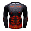 Men Sun Ptotection Fabric Gym Fitness long Sleeve Rashguard Spandex Quickly Dry jiu jitsu No Gi Rash Guard Bjj Grappling Shirts